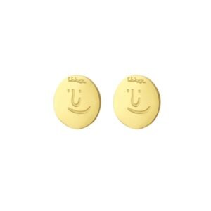 Joyful Smiley Minimalist Stud Earrings